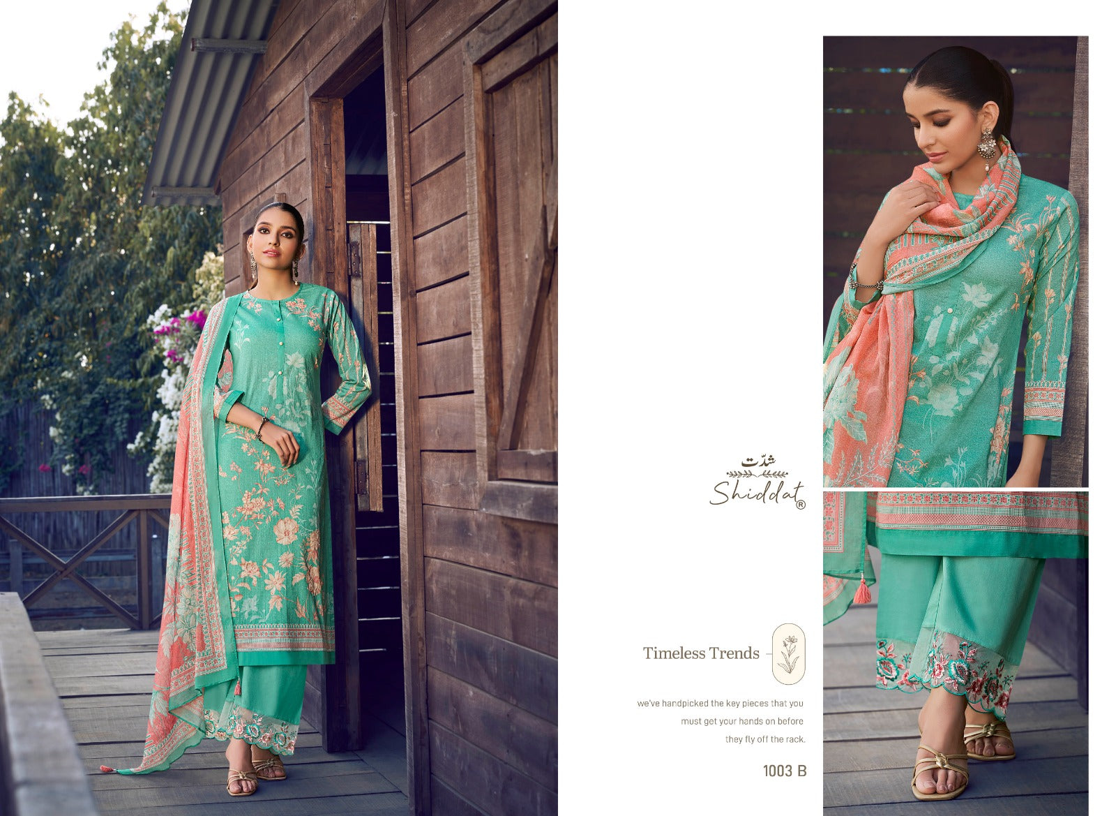 Eris 1003 Shiddat Cambric Pant Style Suits Exporter Ahmedabad