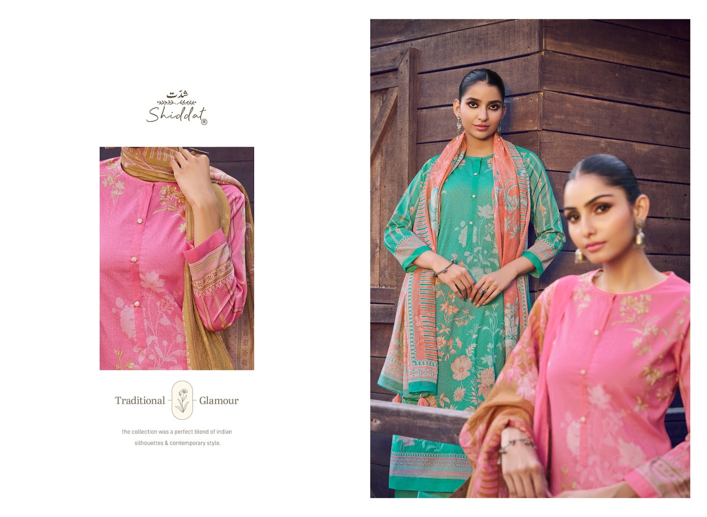 Eris 1003 Shiddat Cambric Pant Style Suits Exporter Ahmedabad