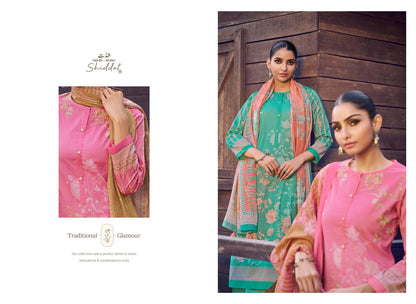 Eris 1003 Shiddat Cambric Pant Style Suits Exporter Ahmedabad