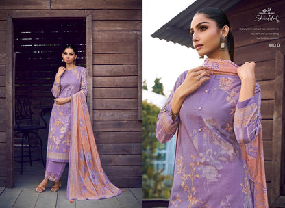 Eris 1003 Shiddat Cambric Pant Style Suits Exporter Ahmedabad