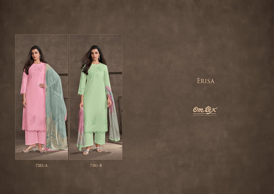 Erisa Omtex Lawn Plazzo Style Suits Exporter Gujarat