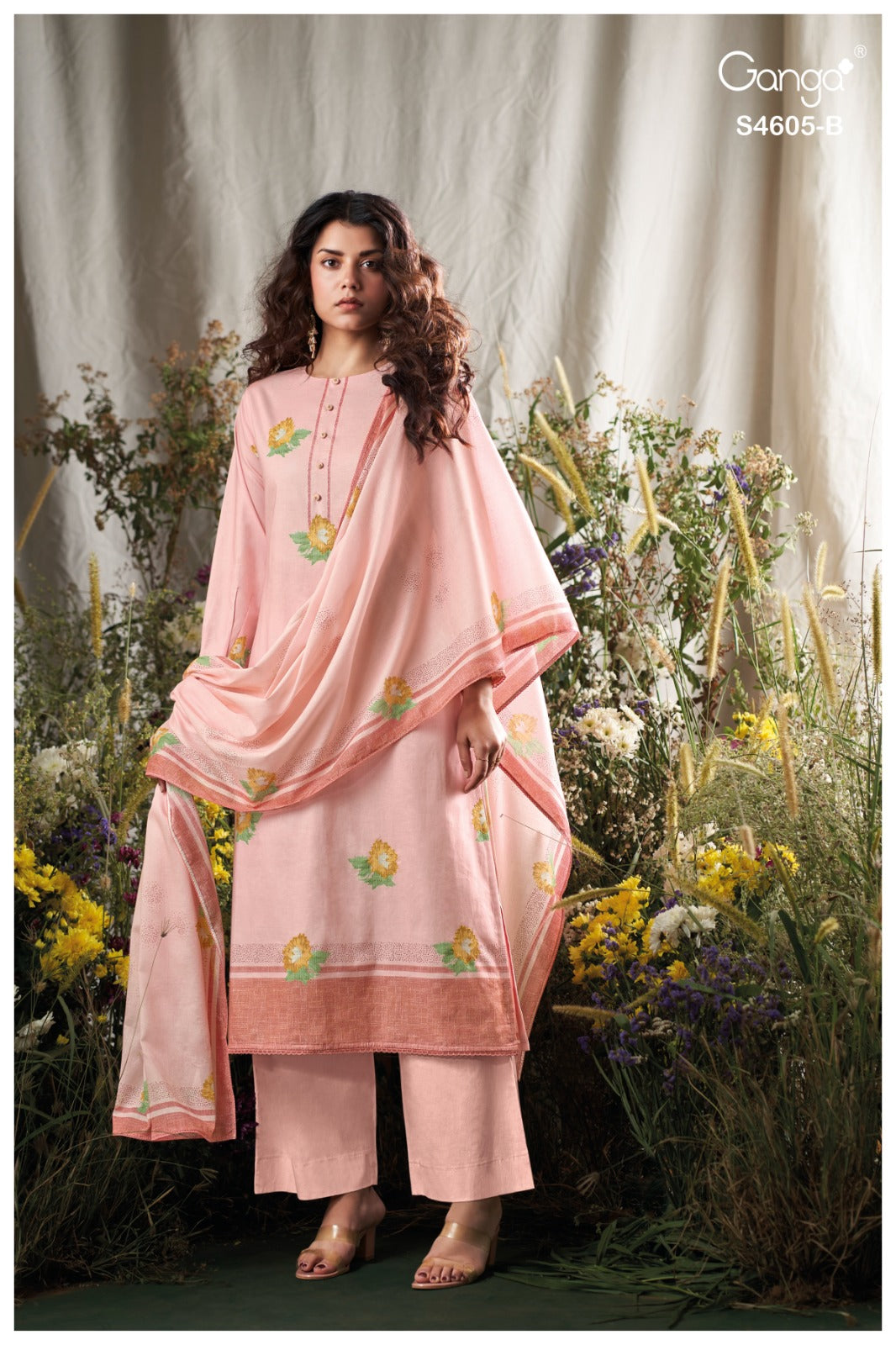 Erixa 4605 Ganga Cotton Plazzo Style Suits Wholesale Price