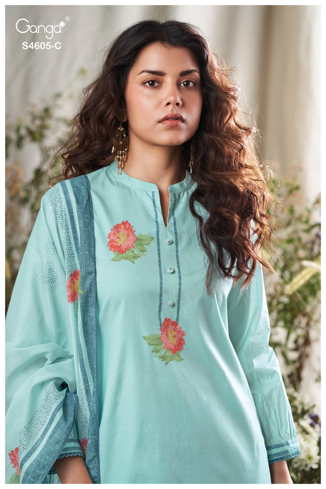 Erixa 4605 Ganga Cotton Plazzo Style Suits Wholesale Price