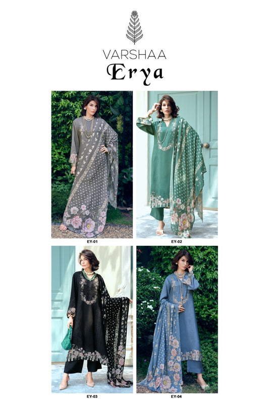 Erya Varshaa Viscose Muslin Pant Style Suits Wholesale Rate