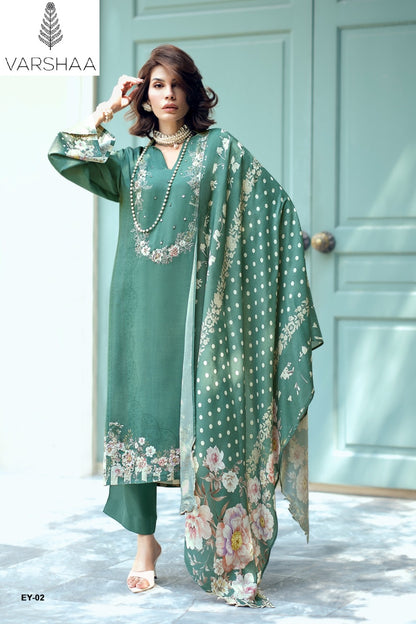 Erya Varshaa Viscose Muslin Pant Style Suits Wholesale Rate