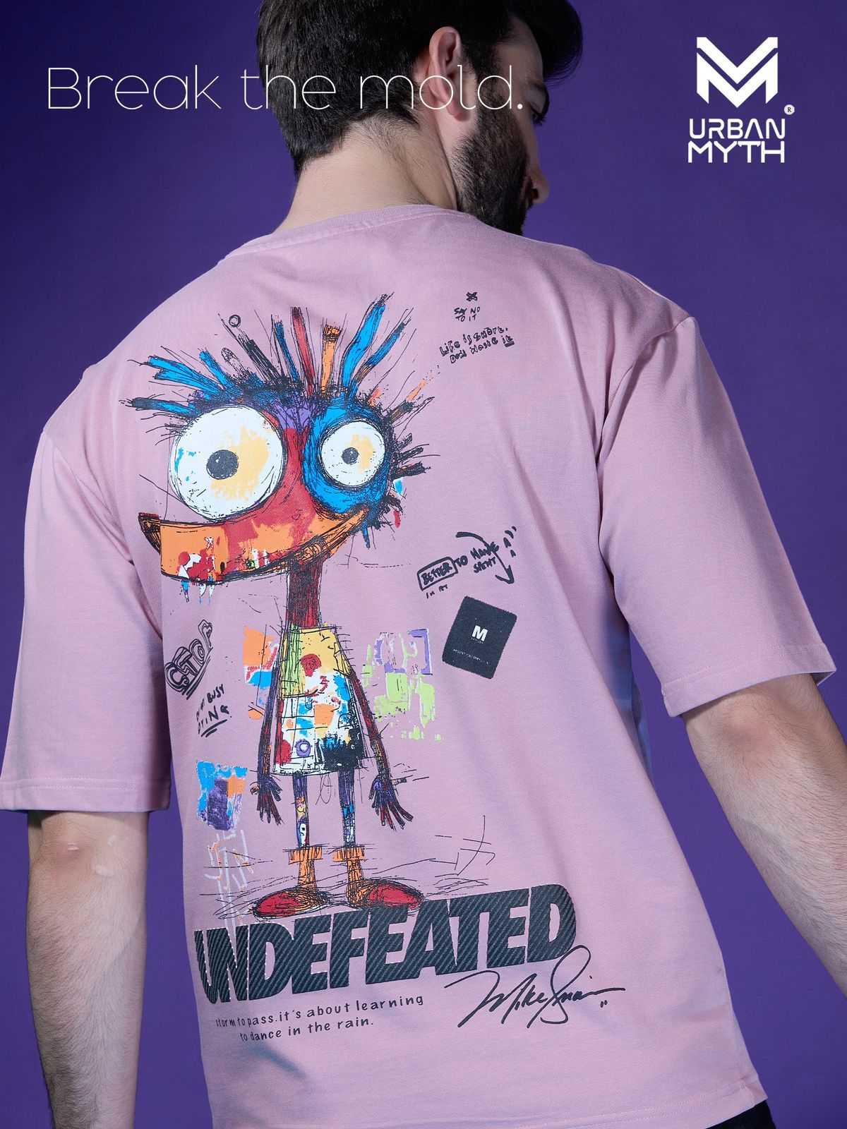 Es-110 Elevate Series Urban Myth Cotton Looper Mens Tshirts Exporter