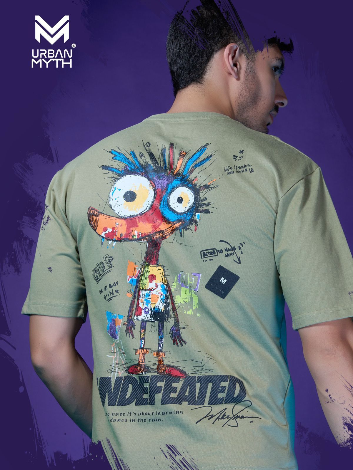 Es-110 Elevate Series Urban Myth Cotton Looper Mens Tshirts Exporter