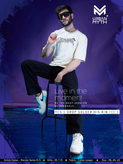 Es-110 Elevate Series Urban Myth Cotton Looper Mens Tshirts Exporter