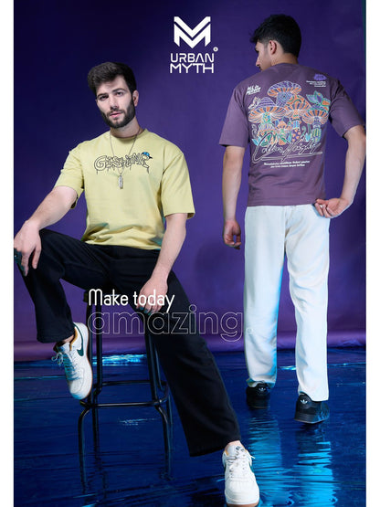 Es-110 Elevate Series Urban Myth Cotton Looper Mens Tshirts Exporter