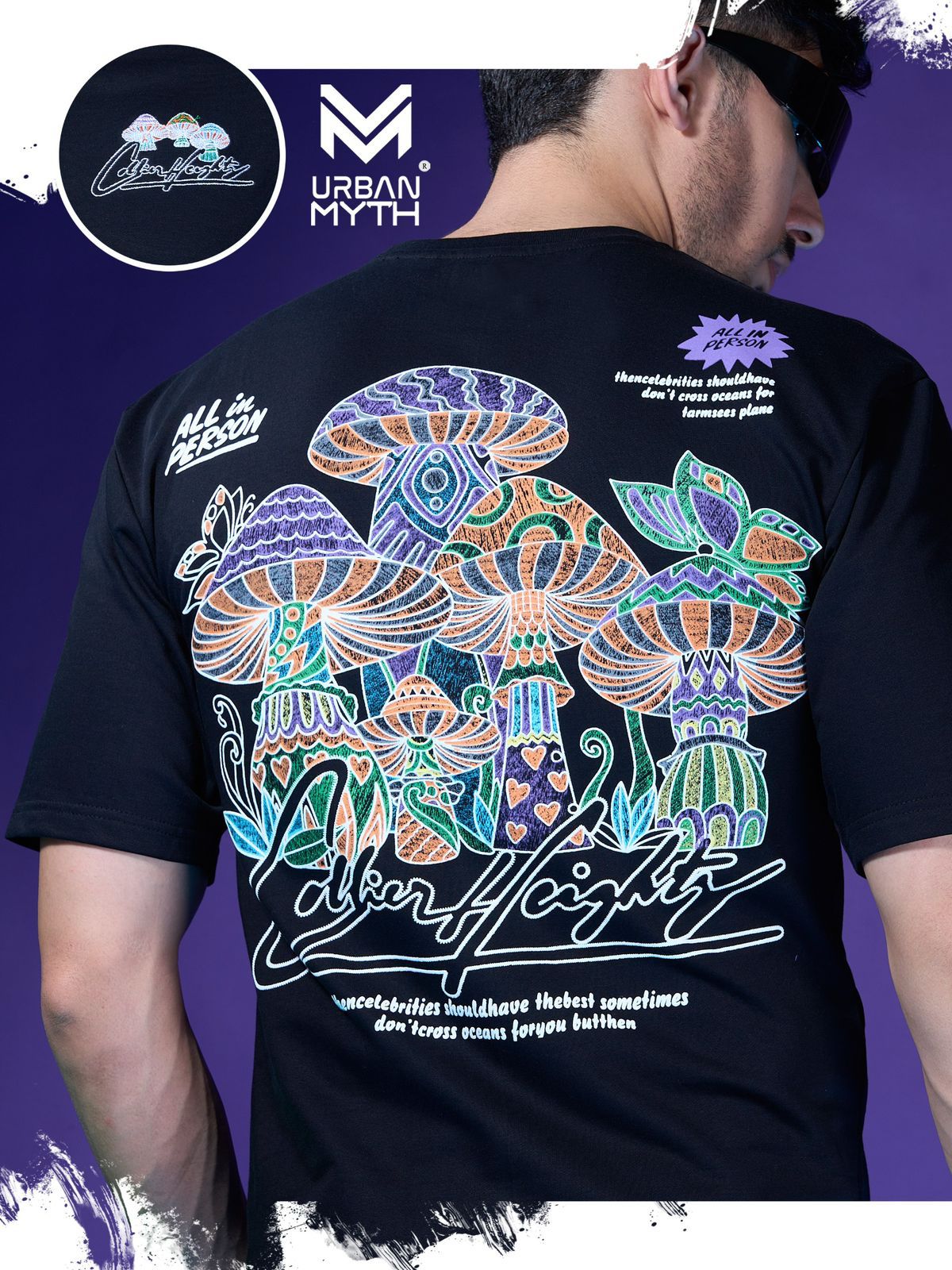 Es-110 Elevate Series Urban Myth Cotton Looper Mens Tshirts Exporter