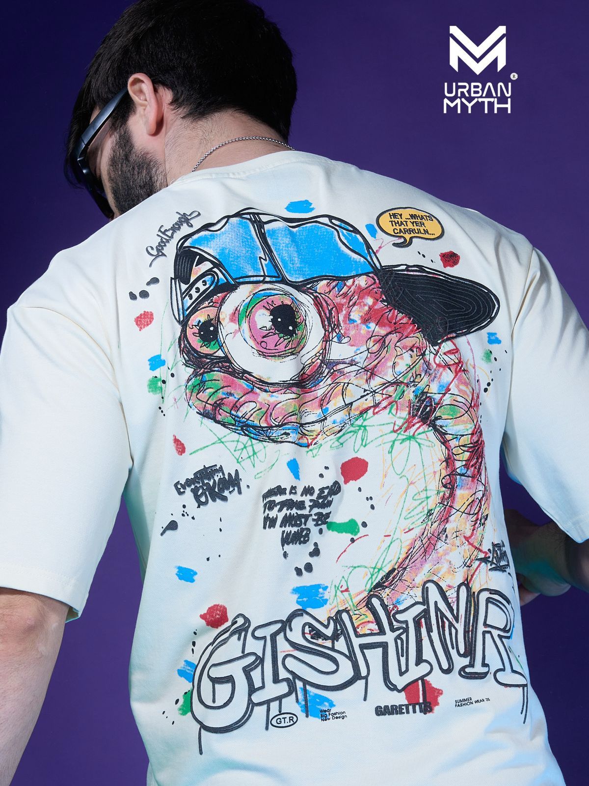 Es-110 Elevate Series Urban Myth Cotton Looper Mens Tshirts Exporter