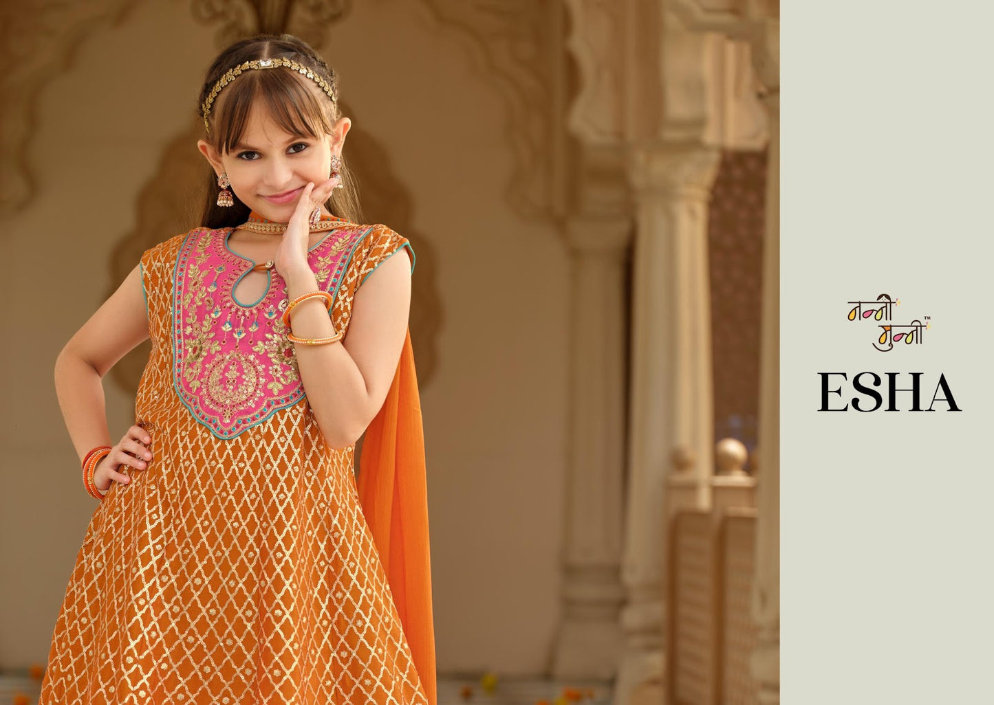 Esha Nanni Munni Chinnon Girls Readymade Patiyala Suits Supplier Ahmedabad