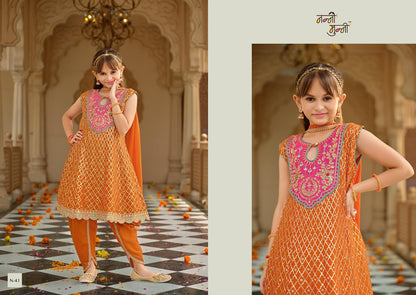 Esha Nanni Munni Chinnon Girls Readymade Patiyala Suits Supplier Ahmedabad