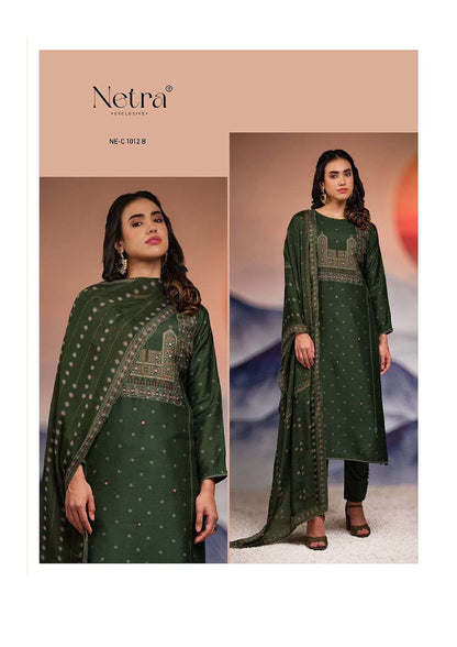Esha Netra Pure Bemberg Pant Style Suits Wholesale Price