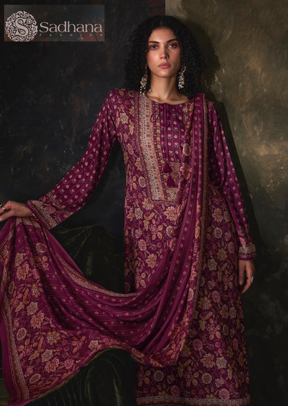 Esha Sadhana Viscose Pashmina Suits Wholesaler Ahmedabad