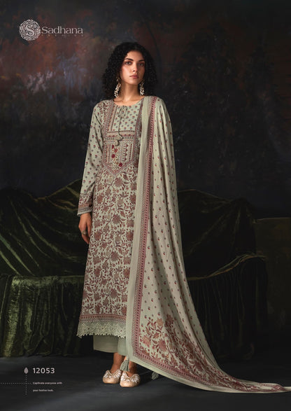 Esha Sadhana Viscose Pashmina Suits Wholesaler Ahmedabad