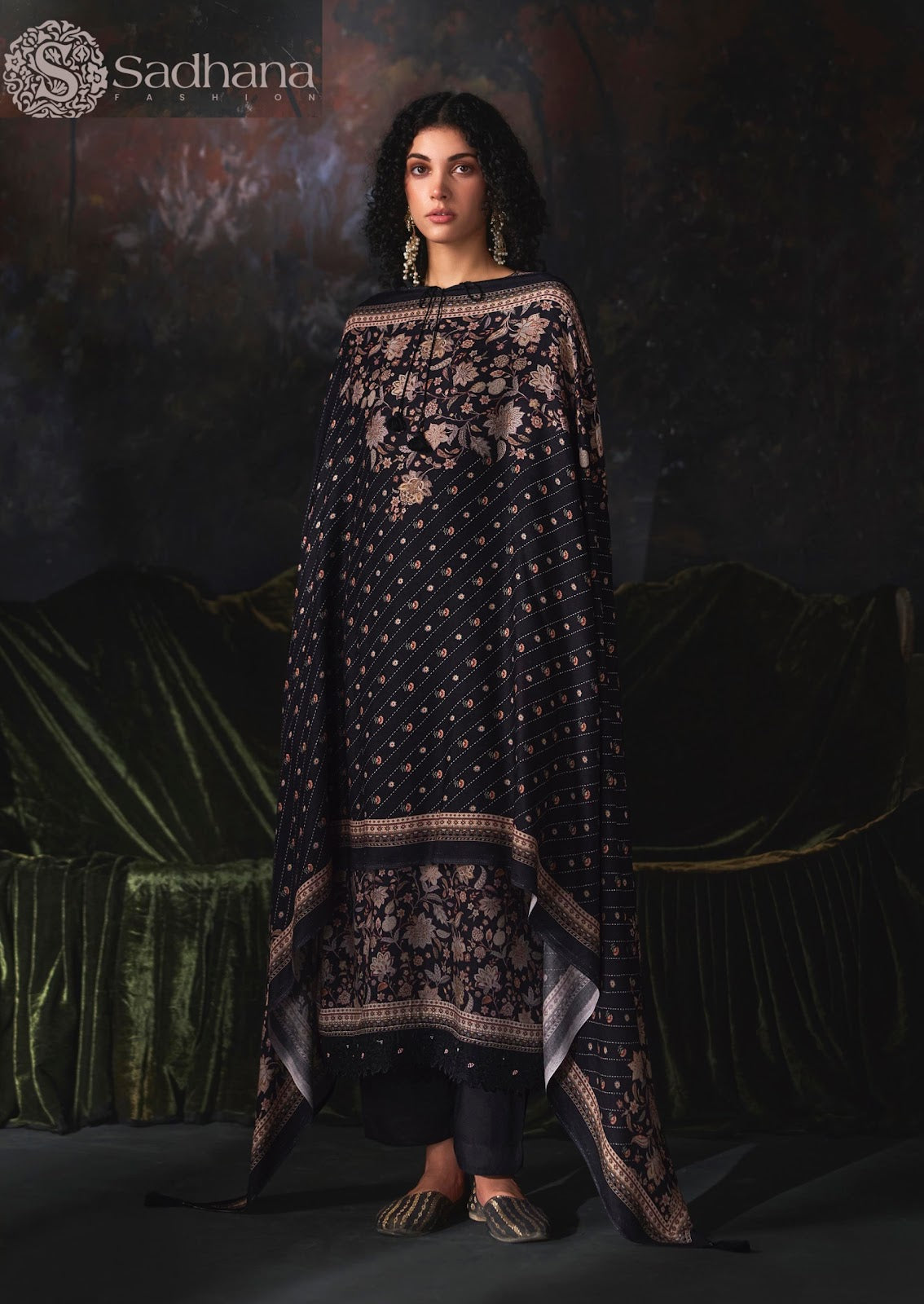 Esha Sadhana Viscose Pashmina Suits Wholesaler Ahmedabad