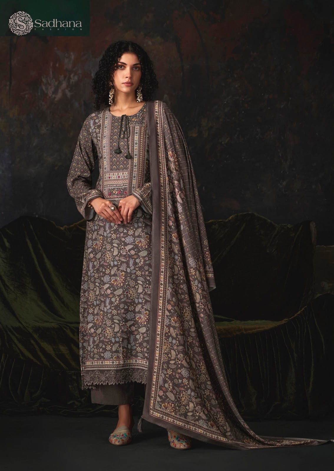 Esha Sadhana Viscose Pashmina Suits Wholesaler Ahmedabad