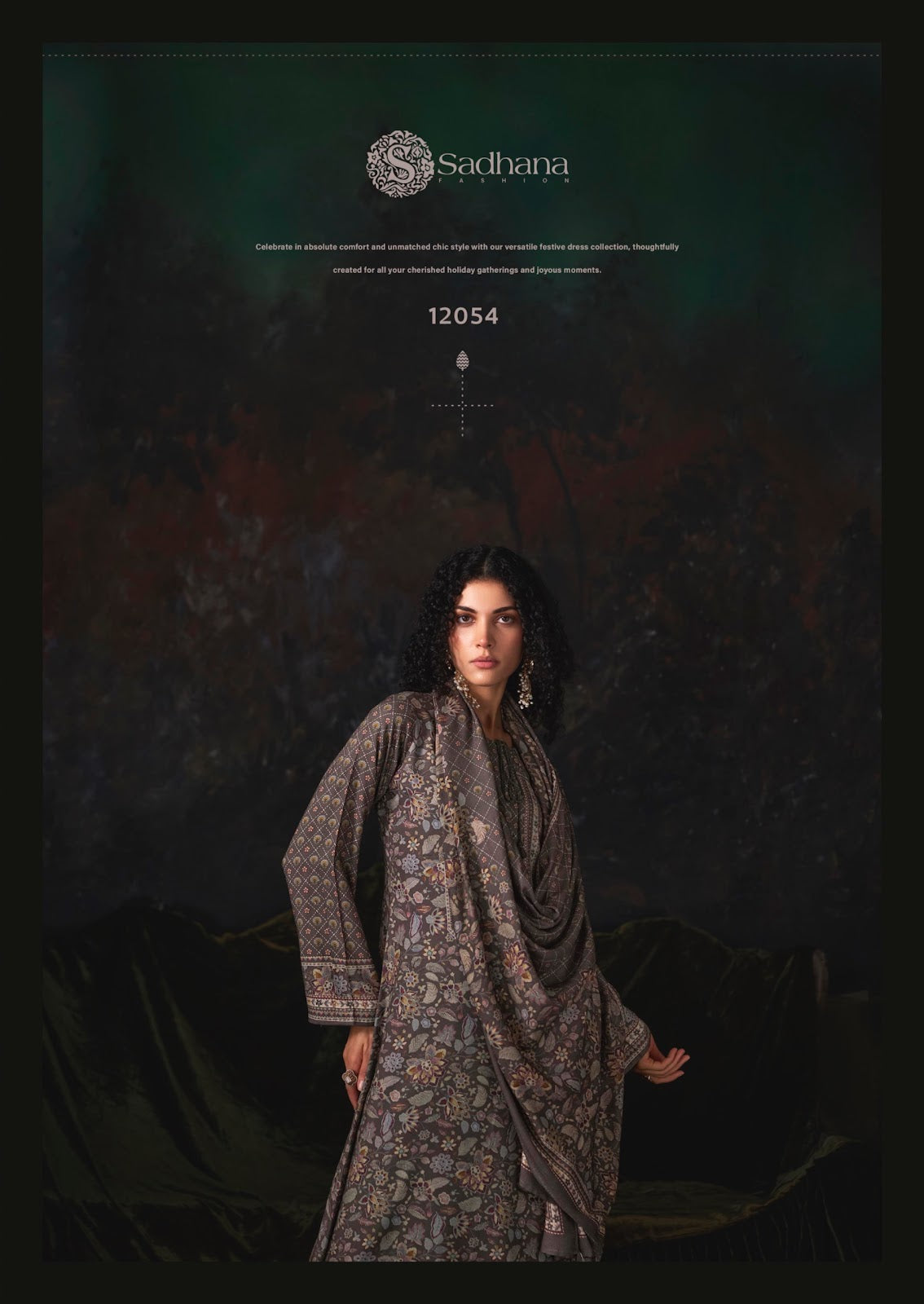 Esha Sadhana Viscose Pashmina Suits Wholesaler Ahmedabad