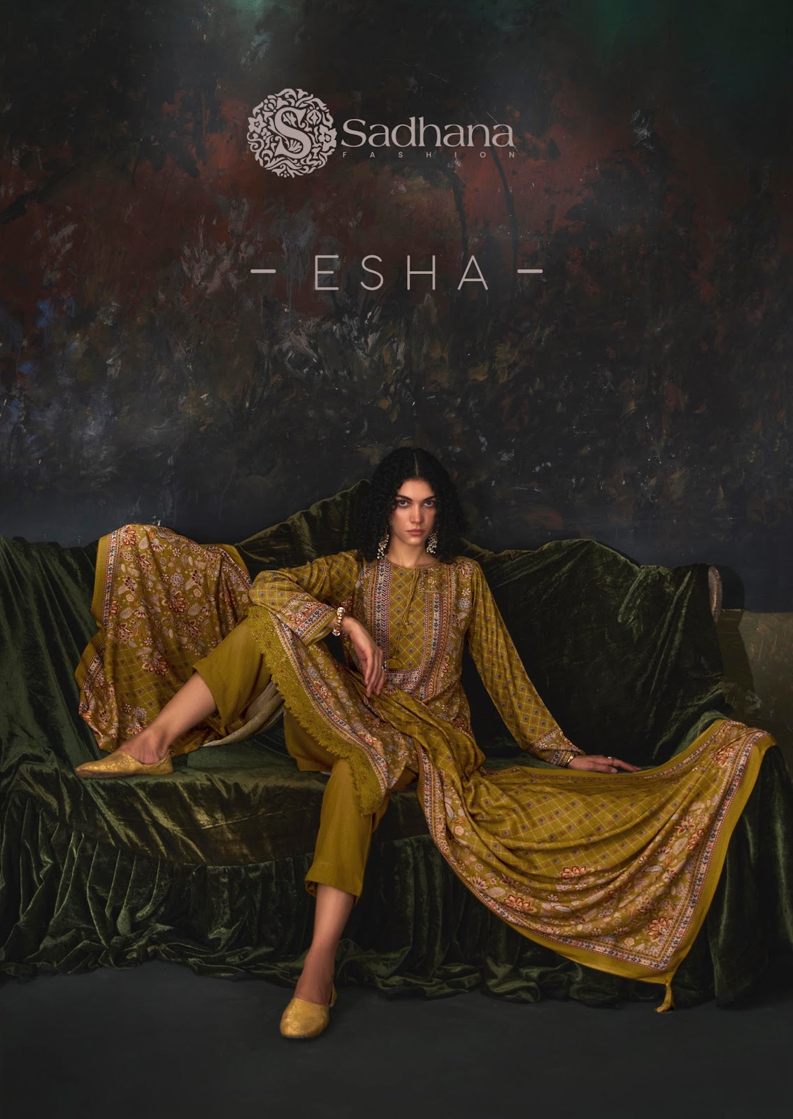 Esha Sadhana Viscose Pashmina Suits Wholesaler Ahmedabad