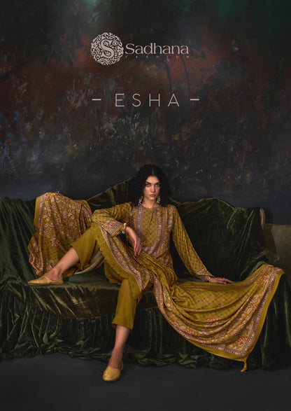Esha Sadhana Viscose Pashmina Suits Wholesaler Ahmedabad