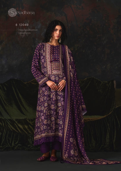 Esha Sadhana Viscose Pashmina Suits Wholesaler Ahmedabad
