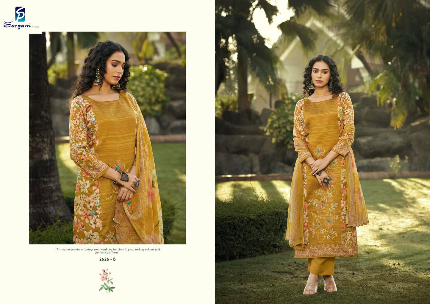 Esha Sargam Prints Pure Jam Pant Style Suits Supplier India