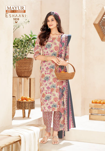 Eshaani Vol 1 Mayur Creation Cotton Dress Material Manufacturer Ahmedabad