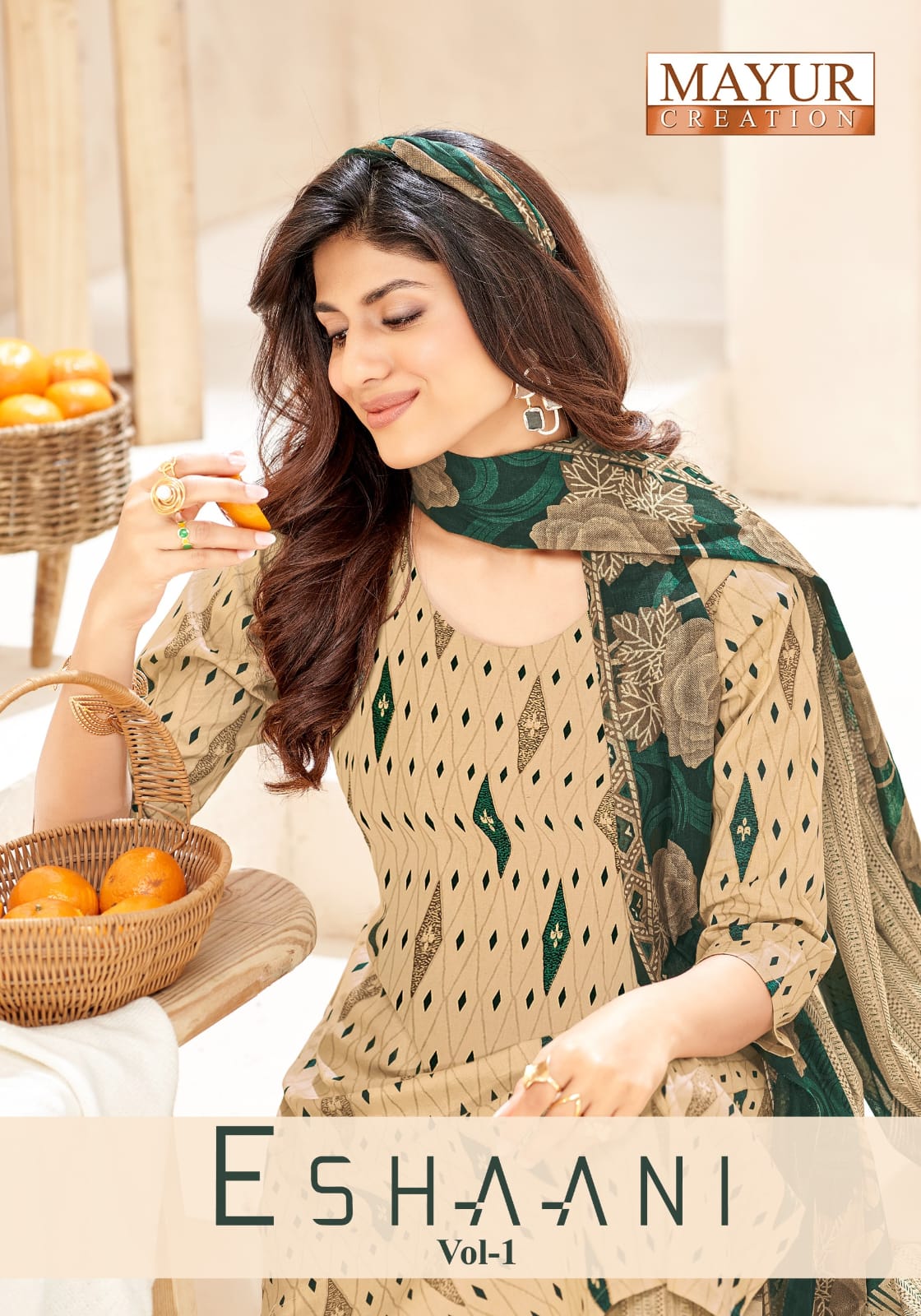 Eshaani Vol 1 Mayur Creation Cotton Dress Material Manufacturer Ahmedabad