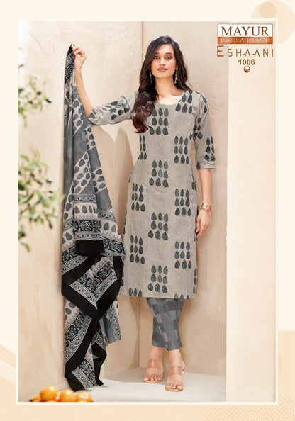 Eshaani Vol 1 Mayur Creation Cotton Dress Material Manufacturer Ahmedabad