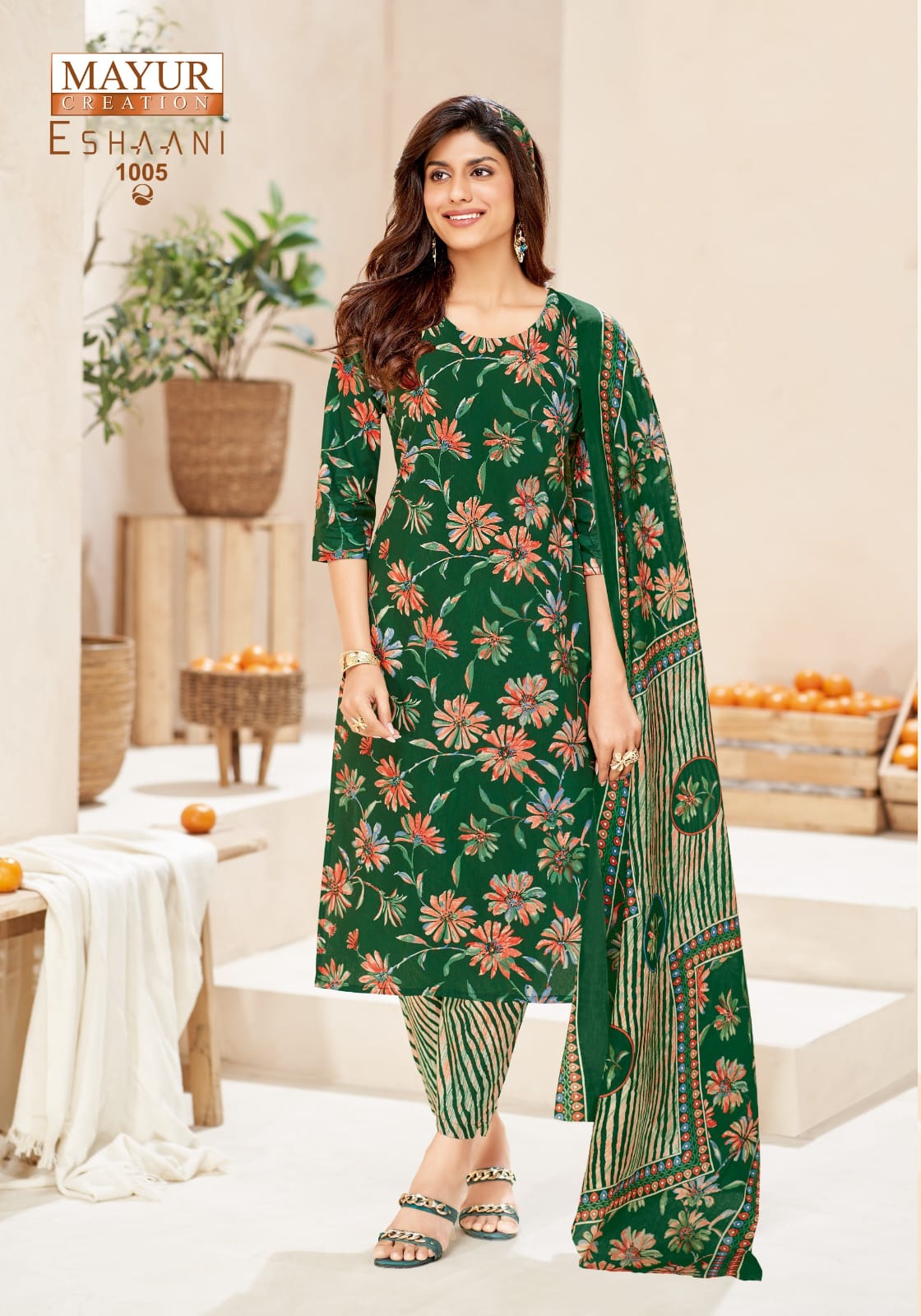 Eshaani Vol 1 Mayur Creation Cotton Dress Material Manufacturer Ahmedabad