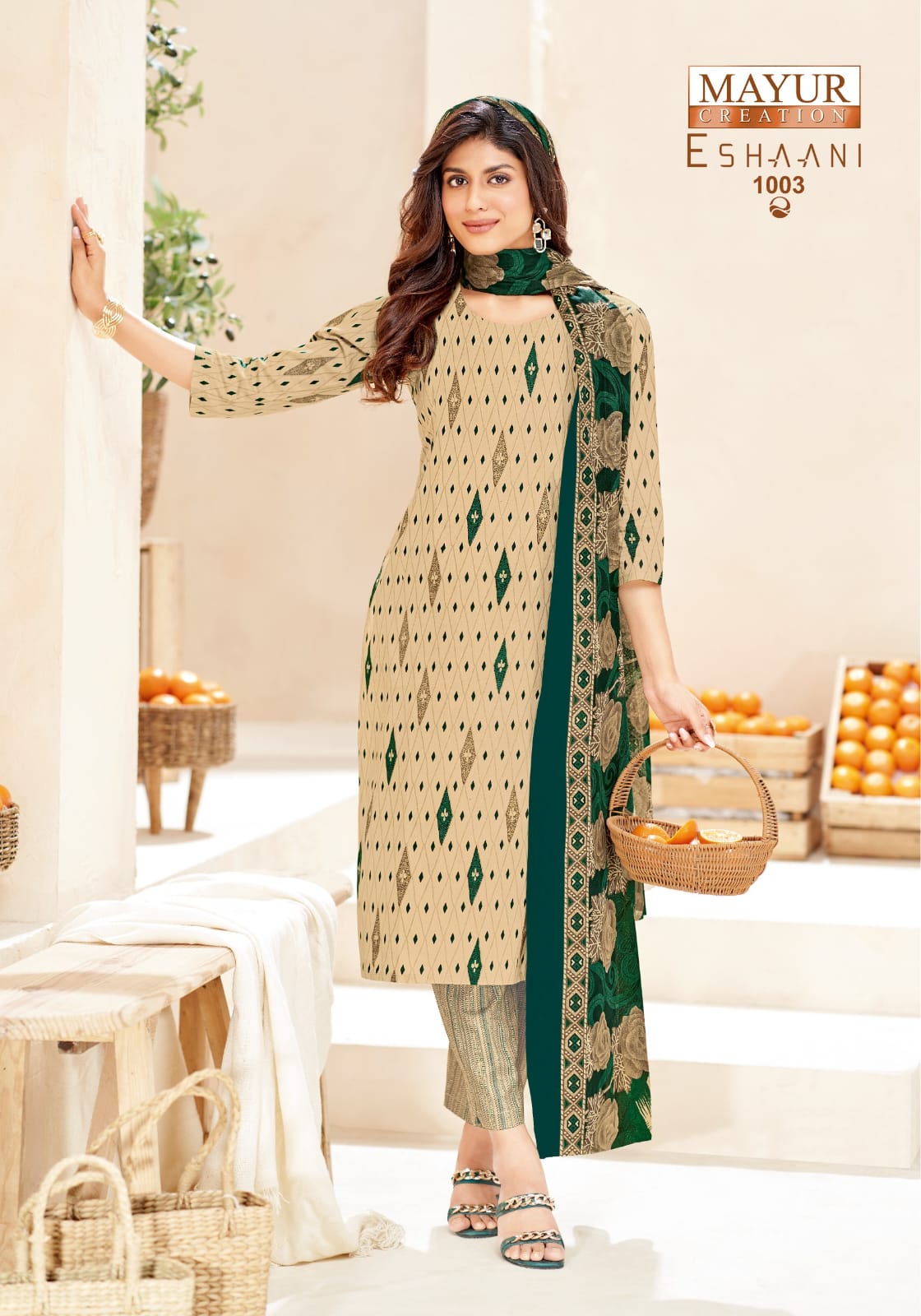 Eshaani Vol 1 Mayur Creation Cotton Dress Material Manufacturer Ahmedabad