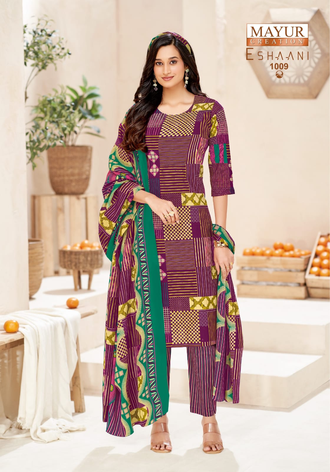 Eshaani Vol 1 Mayur Creation Cotton Dress Material Manufacturer Ahmedabad