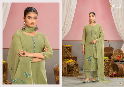 Eshal Ibiza Organic Cotton Pant Style Suits Wholesaler India