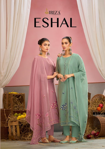 Eshal Ibiza Organic Cotton Pant Style Suits Wholesaler India