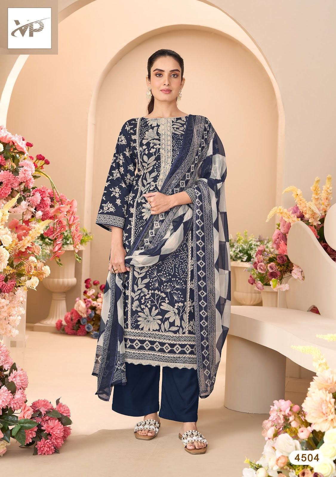 Eshal Vp Brand Lawn Cotton Karachi Salwar Suits Wholesale Price