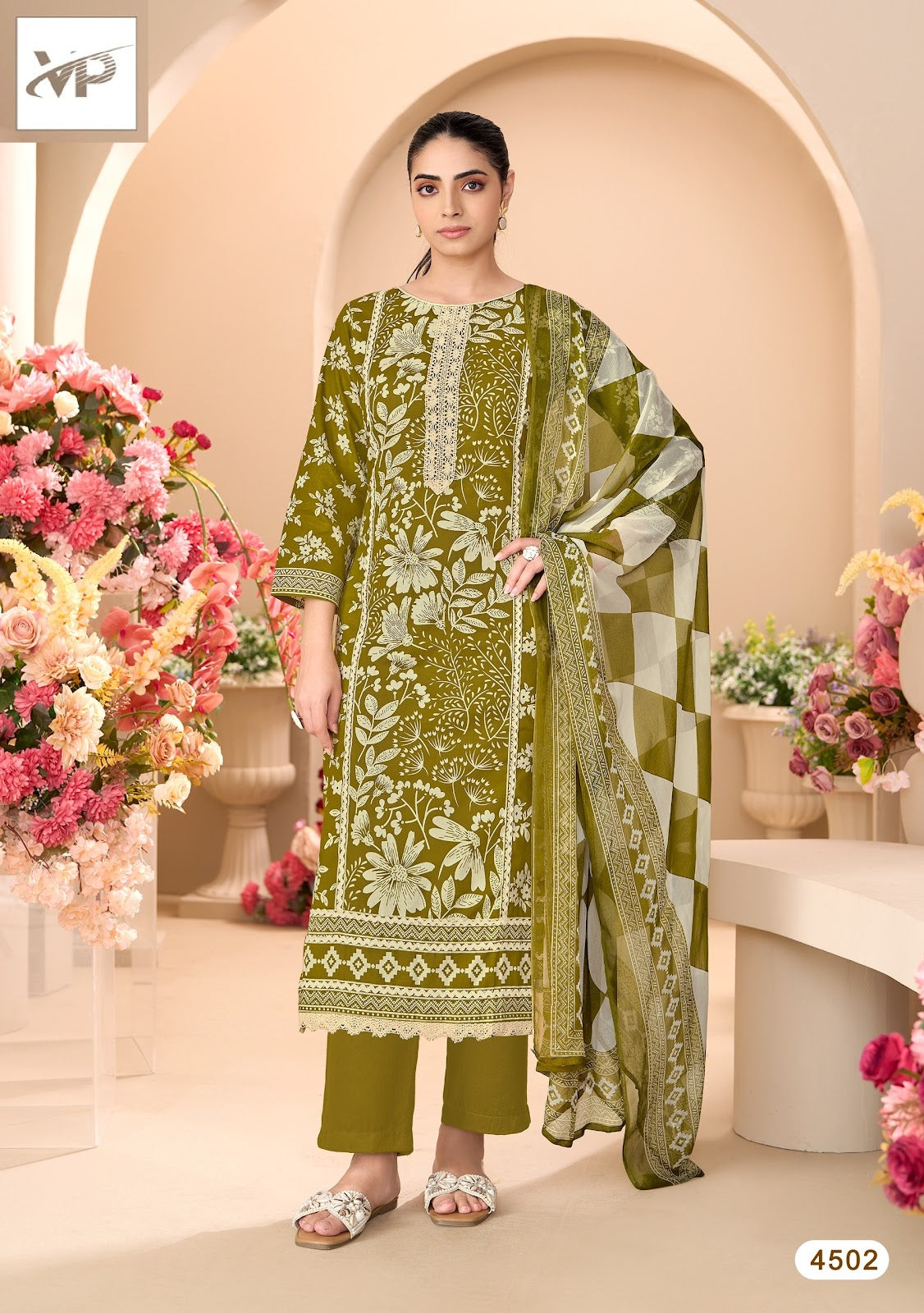 Eshal Vp Brand Lawn Cotton Karachi Salwar Suits Wholesale Price