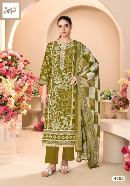 Eshal Vp Brand Lawn Cotton Karachi Salwar Suits Wholesale Price