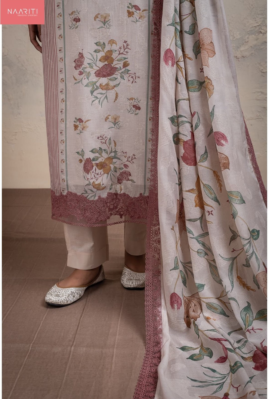 Eshami Naariti Mul Chanderi Pant Style Suits Wholesale