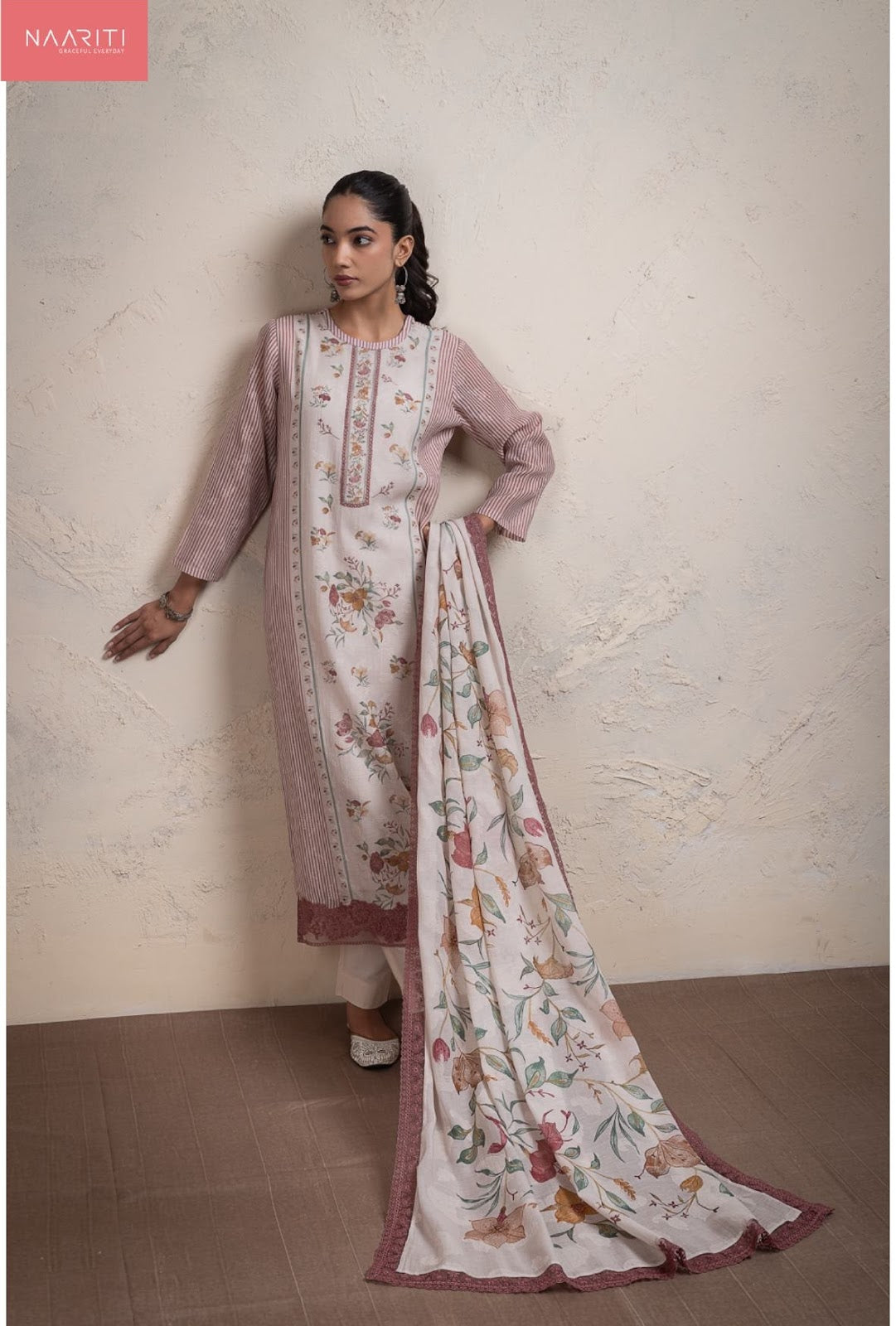 Eshami Naariti Mul Chanderi Pant Style Suits Wholesale