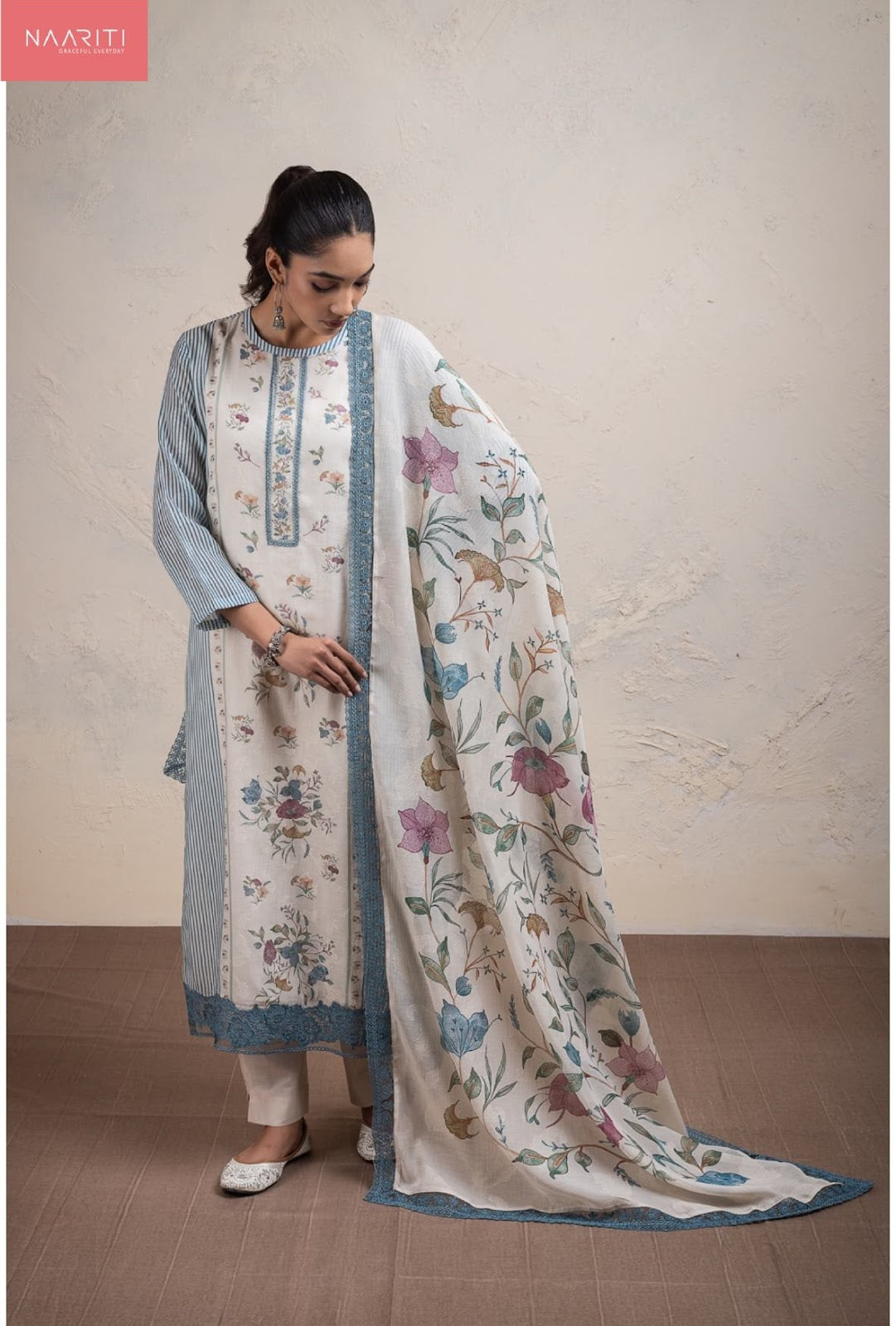 Eshami Naariti Mul Chanderi Pant Style Suits Wholesale