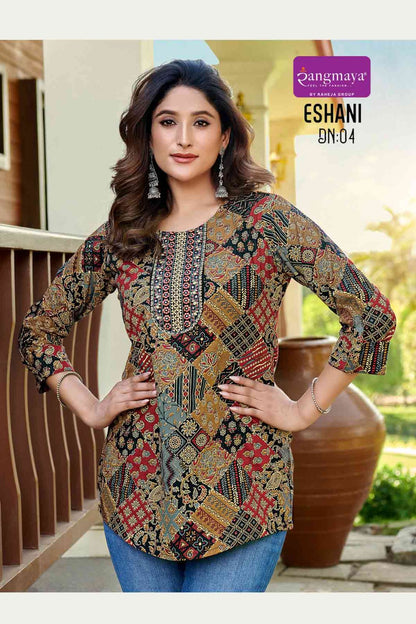 Eshani Rangmaya Cotton Fancy Tops Manufacturer India