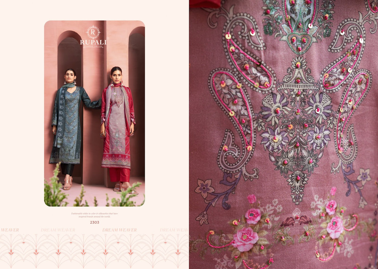 Eshika Rupali Jam Satin Karachi Salwar Suits Exporter