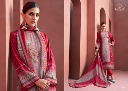 Eshika Rupali Jam Satin Karachi Salwar Suits Exporter