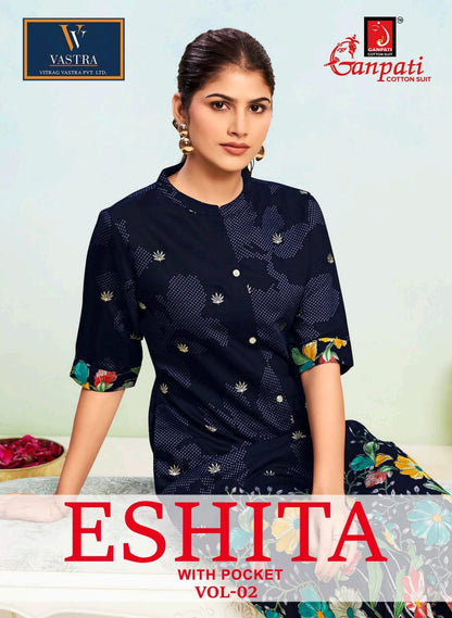 Eshita Vol 2 Vastra Ganpati Rayon Co Ord Set Supplier Gujarat