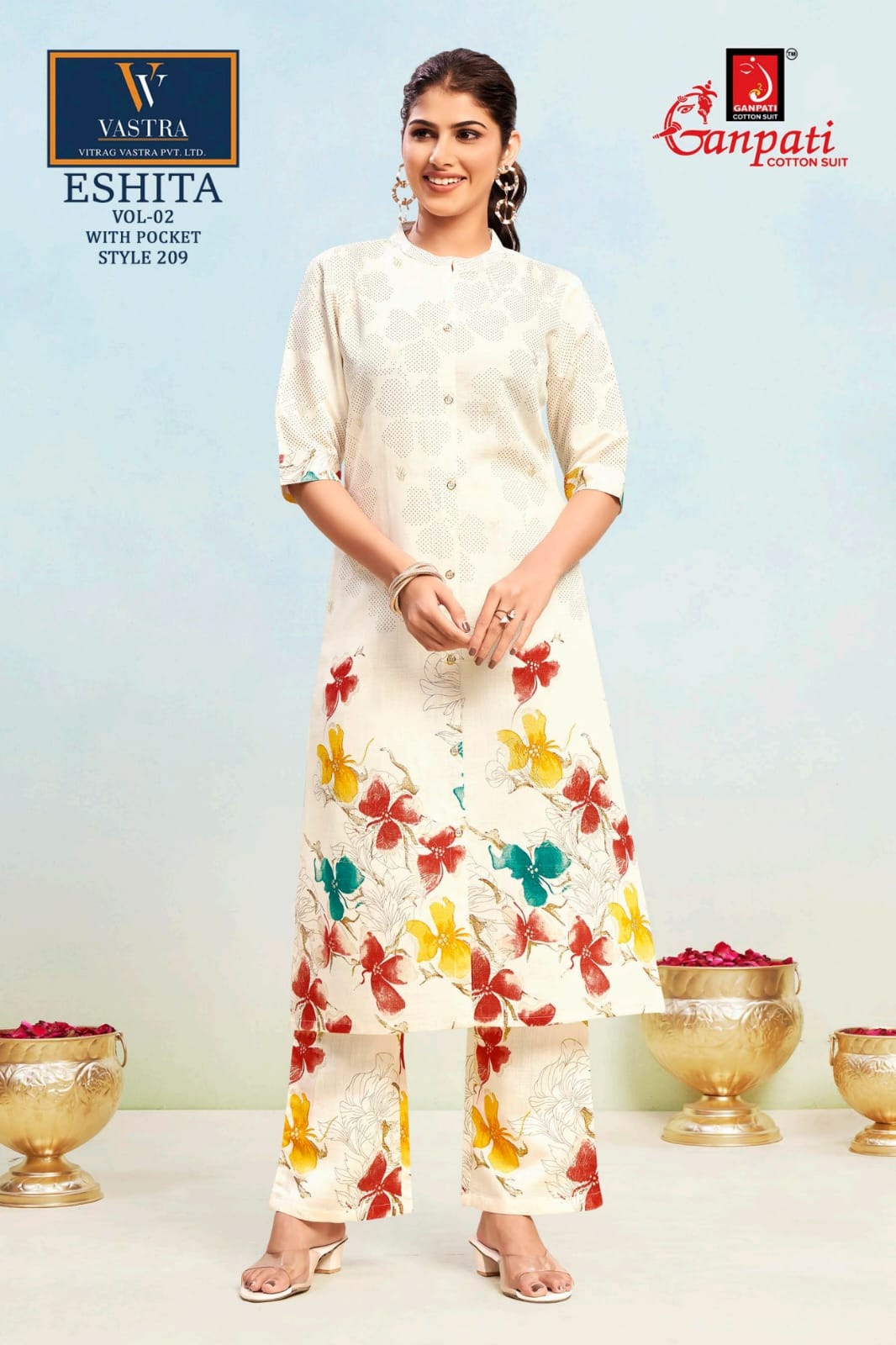 Eshita Vol 2 Vastra Ganpati Rayon Co Ord Set Supplier Gujarat