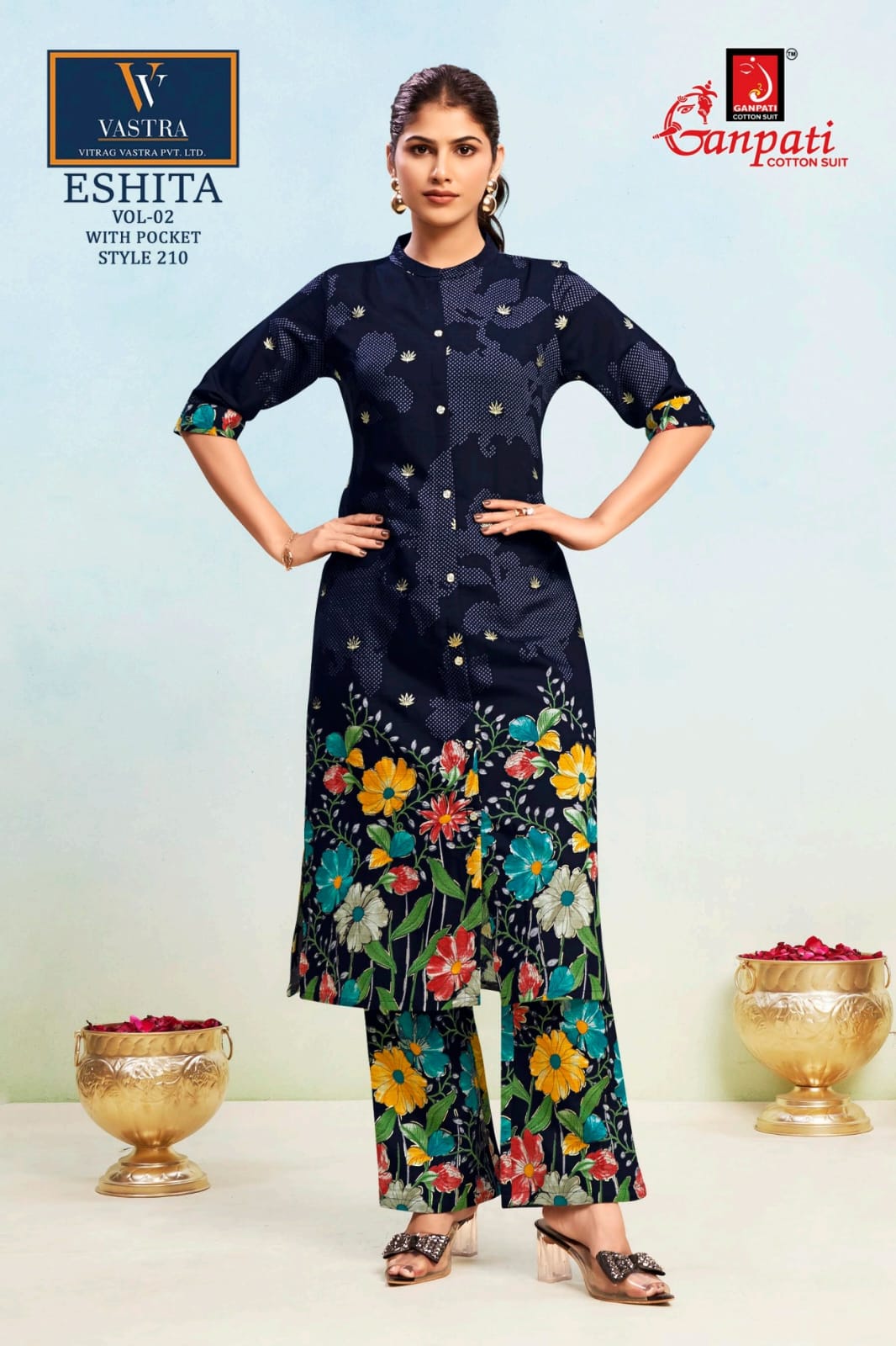 Eshita Vol 2 Vastra Ganpati Rayon Co Ord Set Supplier Gujarat