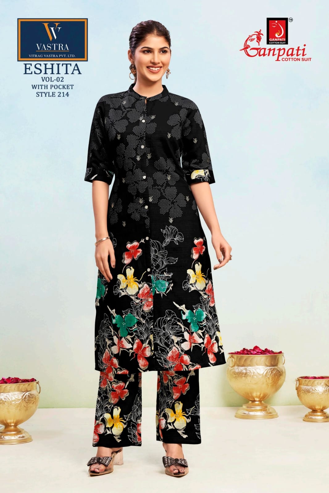 Eshita Vol 2 Vastra Ganpati Rayon Co Ord Set Supplier Gujarat