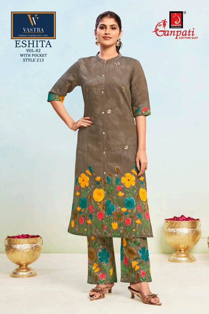 Eshita Vol 2 Vastra Ganpati Rayon Co Ord Set Supplier Gujarat