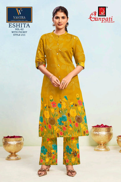 Eshita Vol 2 Vastra Ganpati Rayon Co Ord Set Supplier Gujarat